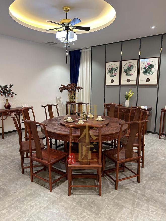 木匠：红木餐桌口碑之选不朽情缘电子游戏盛世周(图3)